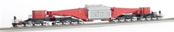 Bachmann 80503 HO Spectrum 380-Ton Schnabel Car w/Transformer Load Red Black Gray Load Silver Trucks 160-80503