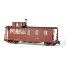 Bachmann 88796 G Spectrum Long Caboose w/ Lighted & Detailed Interior Rio Grande Southern w/Single Window Cupola 8' Diameter Curved Track Required 160-88796