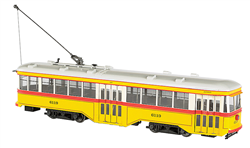 Bachmann 91701 G Peter Witt Streetcar Standard DC Baltimore Transit Co. #6119 Yellow White