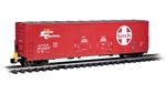 Bachmann 93551 G Evans 53' Double-Door Boxcar with End-of-Train Device Santa Fe 504007 Large Logo