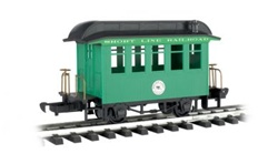 Bachmann 97093 G Wood Coach Li'l Big Haulers Short Line Railroad Green Black 160-97093