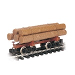 Bachmann 98490 G Skeleton Log Car w/Logs