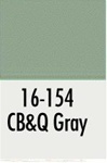 Badger 16154 Modelflex Paint 1oz Chicago Burlington & Quincy Gray
