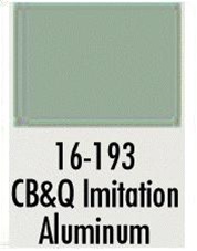 Badger 16193 Modelflex Paint 1oz Chicago Burlington & Quincy Imitation Aluminum