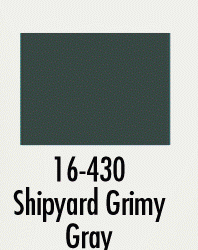 Badger 16430 Modelflex Paint Marine Colors 1oz Shipyard Grimy Gray