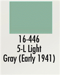 Badger 16446 Modelflex Paint Marine Colors 1oz 5-L Light Gray Early 1941