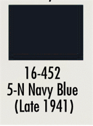 Badger 16452 Modelflex Paint Marine Colors 1oz 5-N Navy Blue Late 1941