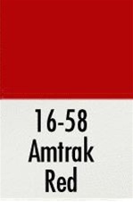 Badger 1658 Modelflex Paint 1oz Amtrak Red