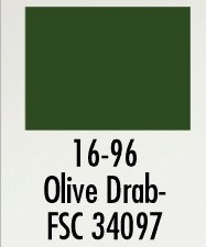 Badger 1696 Modelflex Paint Military Colors 1oz Olive Drab
