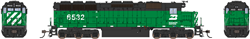 Broadway Limited 4284 HO EMD SD45 Low-Nose w/Sound & DCC Paragon3 Burlington Northern #6532