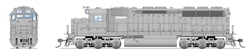 Broadway Limited 4297 HO EMD SD45 Low-Nose w/Sound & DCC Paragon3 Undecorated