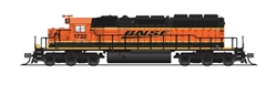 Broadway Limited 6193 N EMD SD40-2 Low Nose Sound and DCC Paragon4 BNSF Railway 1734