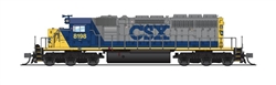 Broadway Limited 6197 N EMD SD40-2 Low Nose Sound and DCC Paragon4 CSX 8199