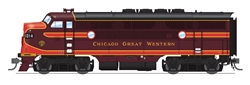 Broadway Limited 6652 HO EMD F3 A/B Chicago Great Western CGW 101A/101B