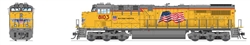 Broadway Limited 7303 N GE ES44AC Sound and DCC Paragon4 Union Pacific #8103 US Flag Building America Logo