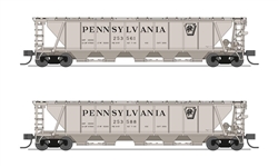 Broadway Limited 7252 N H32 Covered Hopper Pennsylvania PRR (2-pack A)