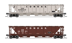 Broadway Limited 7256 N H32 Covered Hopper Conrail CR (2-pack)