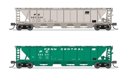 Broadway Limited 7257 N H32 Covered Hopper Penn Central PC (2-pack)
