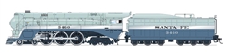 Broadway Limited 7390 HO Blue Goose ATSF Santa Fe 3460 DC As-Delivered # on Tender