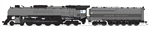 Broadway Limited 7365 HO Class FEF-2 4-8-4 Sound DCC and Smoke Paragon4 Union Pacific #827 2-Tone Gray Silver