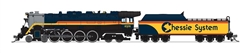 Broadway Limited 7406 N RDG Class T-1 4-8-4 Sound and DCC Paragon4 Chessie System #2101