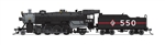 Broadway Limited 7852 N USRA 2-8-2 Light Mikado Sound and DCC Paragon4 Chicago & Illinois Midland #550