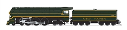 Broadway Limited 7876 HO Class I-5 4-6-4 Sound and DCC Paragon4 Brass Hybrid New Haven #1400 Fantasy Scheme Green Yellow