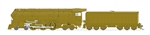 Broadway Limited 7878 HO Class I-5 4-6-4 Sound and DCC Paragon4 Brass Hybrid Painted Brass