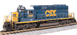 Broadway Limited 7959 N EMD SD40-2 Low-Nose Sound and DCC Paragon4 CSX #8189