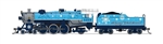 Broadway Limited 8079 N USRA 4-6-2 Light Pacific Standard DC Stealth Merry Christmas