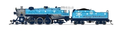 Broadway Limited 8015 N USRA 4-6-2 Light Pacific Sound and DCC Paragon4 Merry Christmas
