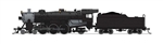 Broadway Limited 8080 N USRA 4-6-2 Light Pacific Standard DC Stealth Painted Unlettered