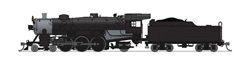 Broadway Limited 8080 N USRA 4-6-2 Light Pacific Standard DC Stealth Painted Unlettered