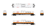 Broadway Limited 8142 N High-Capacity Cryogenic Tank Car 2-Pack Air Reduction