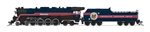 Broadway Limited 8245 N RDG Class T-1 4-8-4 Standard DC Stealth American Freedom Train #1