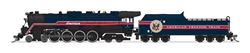 Broadway Limited 8245 N RDG Class T-1 4-8-4 Standard DC Stealth American Freedom Train #1