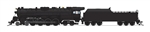 Broadway Limited 8251 N RDG Class T-1 4-8-4 Standard DC Stealth Painted, Unlettered 