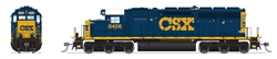 Broadway Limited 9040 HO EMD SD40 Low Nose Standard DC Stealth CSX #8406