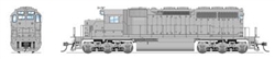 Broadway Limited 9050 HO EMD SD40 Low Nose Standard DC Stealth Undecorated