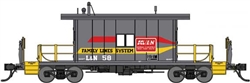 Bluford 23130 N Steel Transfer Caboose w/Long Roof Family Lines L&N 58 188-23130