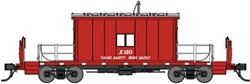 Bluford 24421 N Steel Transfer Caboose w/Short Roof Great Northern X180 Think Safety Work Safely Slogan 188-24421