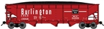 Bluford 74058 N 70-Ton Offset-Side 3-Bay Hopper w/Load Chicago Burlington & Quincy #170765