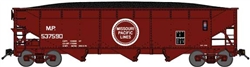 Bluford 74094 N 70-Ton Offset-Side 3-Bay Hopper w/Load Missouri Pacific #537422