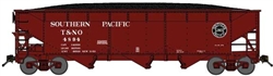 Bluford 74157 N 70-Ton Offset-Side 3-Bay Hopper w/Load Southern Pacific T&NO #4455