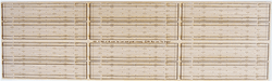 Blair Line 118 HO Two-Lane Wood Grade Crossing Laser-Cut Wood Kit Pkg 12