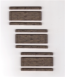 Blair Line 119 HO Wood Grade Crossing Kit Laser-Cut Wood Rough-Cut One Lane Pkg 3 1-3/4" Long 