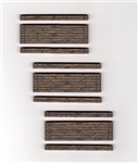 Blair Line 14 N Weathered 1-Lane Wood Grade Crossing Kit Pkg 3