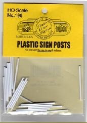 Blair Line 199 HO Plastic Sign Posts for Highway Signs