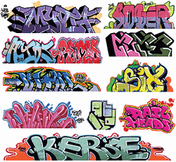 Blair Line 2257 HO Graffiti Decals Mega Set Set #8 Pkg 11