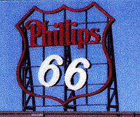 Blair Line 2504 Laser-Cut Wood Billboard Kits Large for HO S & O Phillips 66 3" Wide x 3-1/2" Tall